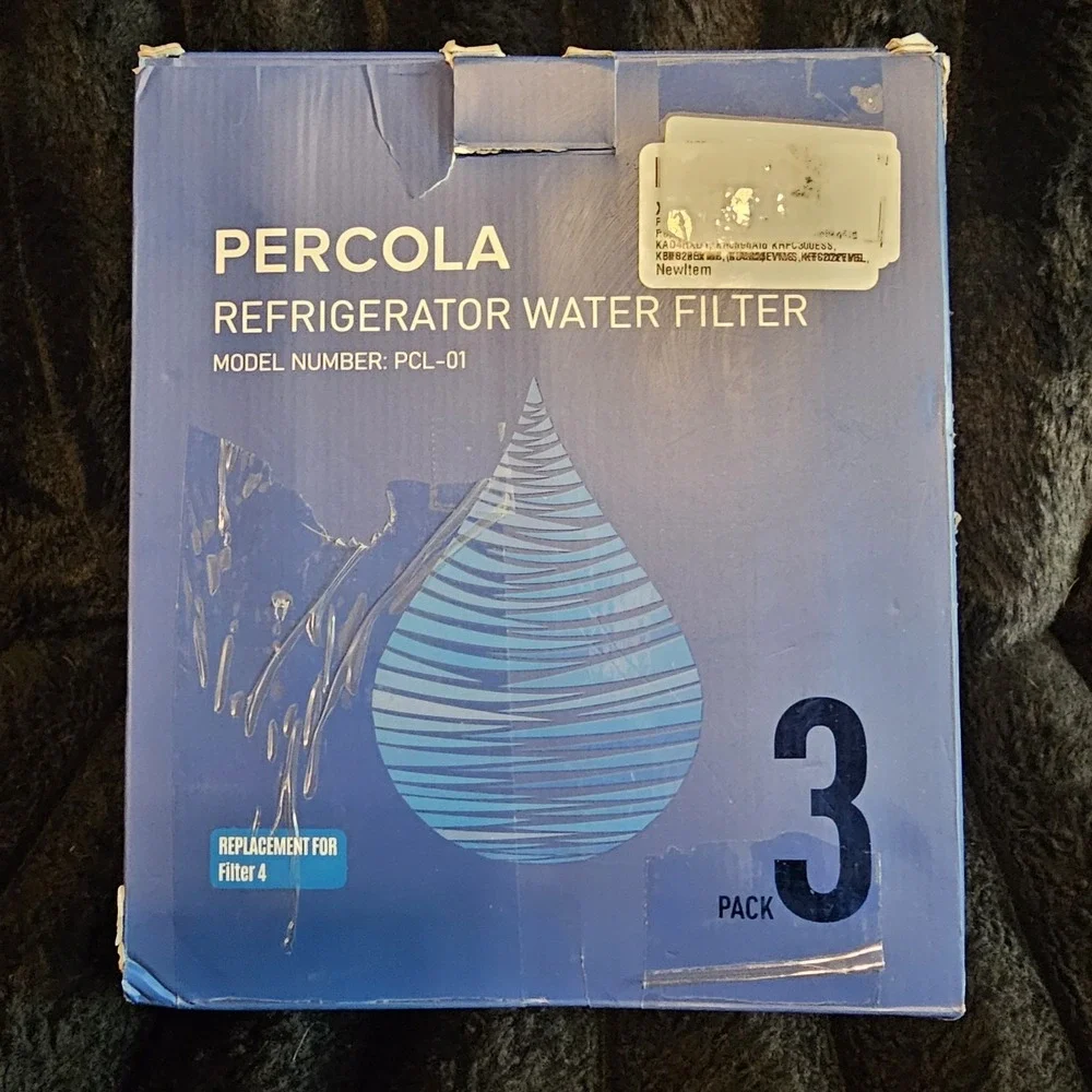 Percola Refrigerator Water Filter PCL-01, replacement for Kenmore 9084 3pk‎